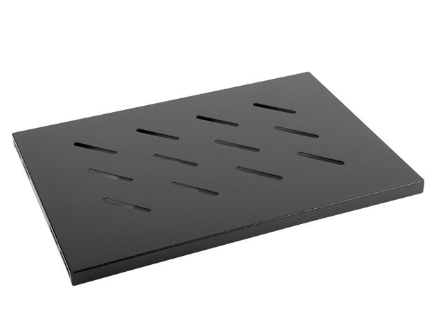 Lanberg 19" 1U 500x280mm rack polc fekete (AK-1001-B)