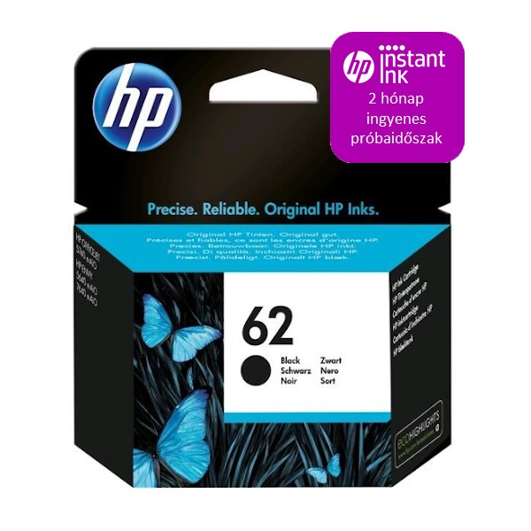 HP C2P04AE tintapatron fekete (62)