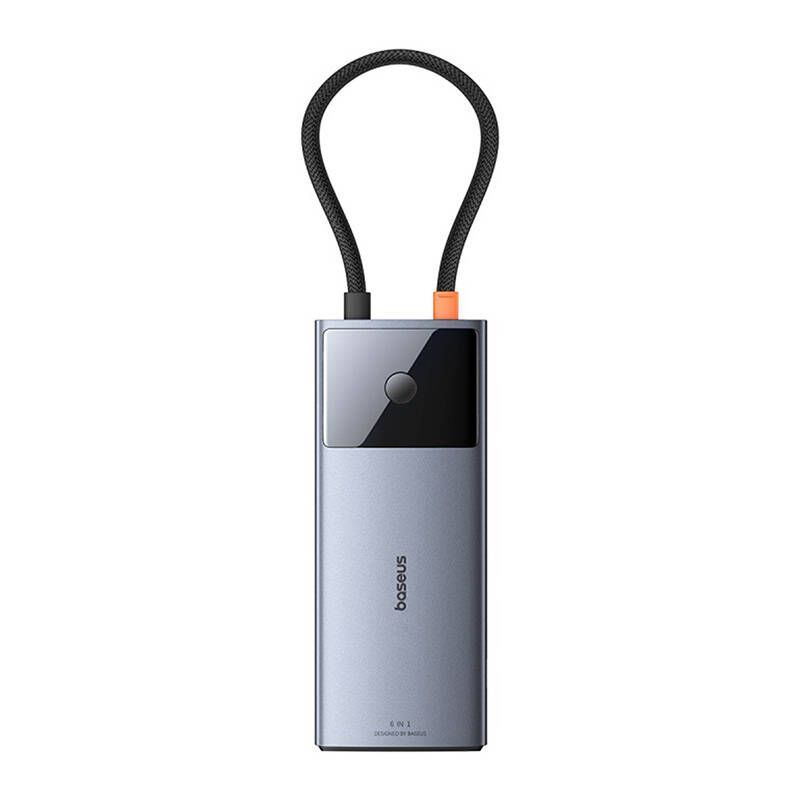 Hub 6in1 Baseus Metal Gleam 2 Series, USB-C to 2xUSB 3.0 +USB-C + HDMI + USB-C PD + Ethernet RJ45 Hub 6in1 Baseus Metal Gleam 2 Series, USB-C to 2xUSB 3.0 +USB-C + HDMI + USB-C PD + Ethernet RJ45