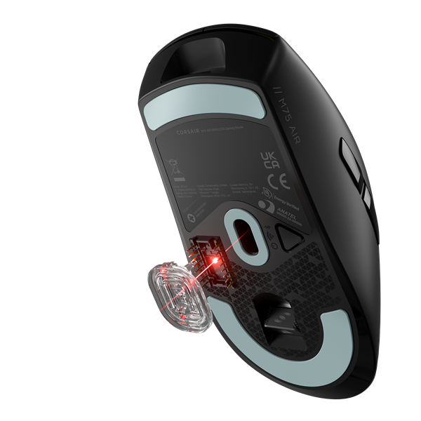 CORSAIR M75 AIR Ultra könnyű Gaming Vezeték Nélküli Egér fekete