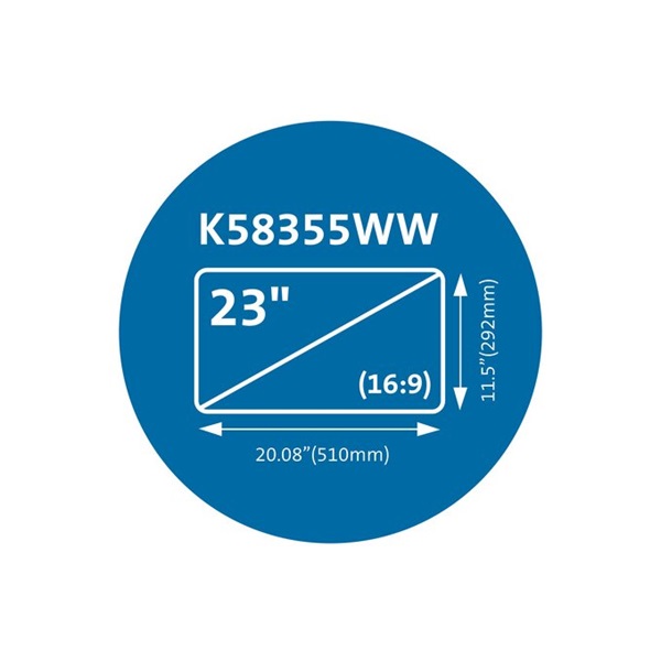 KENSINGTON MagPro Magnetic Privacy 23" Monitors Monitorszűrő 