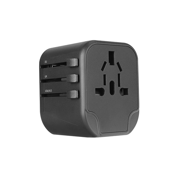S-Link SL-WL024  Univerzális utazó adapter, Travel EU, UK, USA/AUS, 2xUSB-A, 2.4A Adapter 