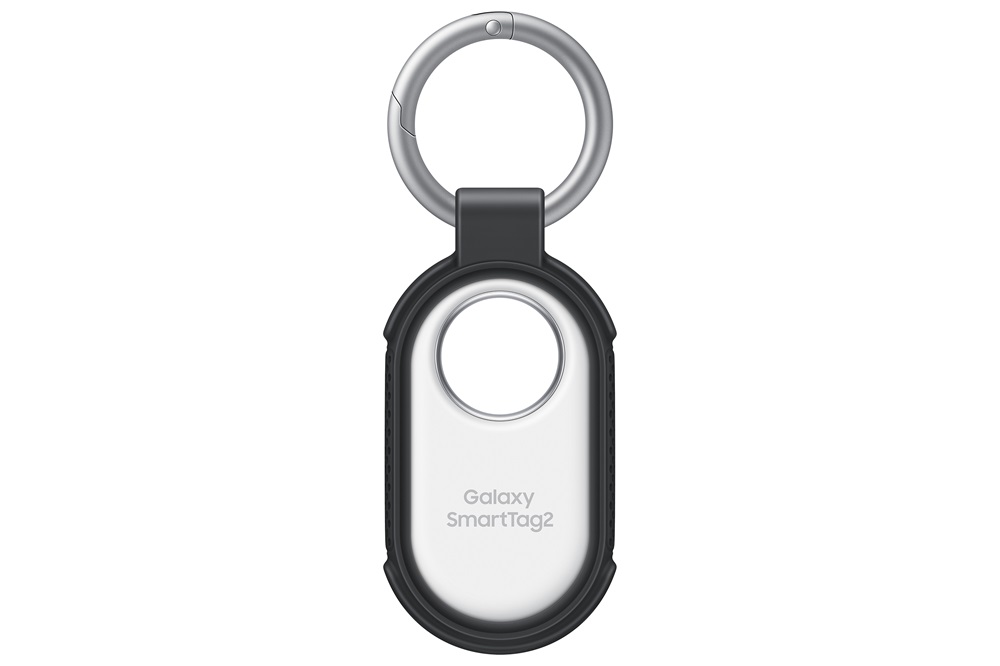 SAMSUNG szilikon tok kulcstartó, ütésállóság, FEKETE Samsung Galaxy SmartTag2