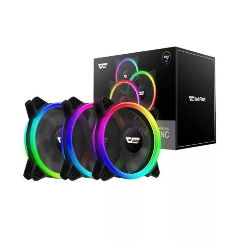 DarkFlash DR12 PRO 3az1-ben ARGB ház hűtő ventilátor szett DarkFlash DR12 PRO 3az1-ben ARGB ház hűtő ventilátor szett