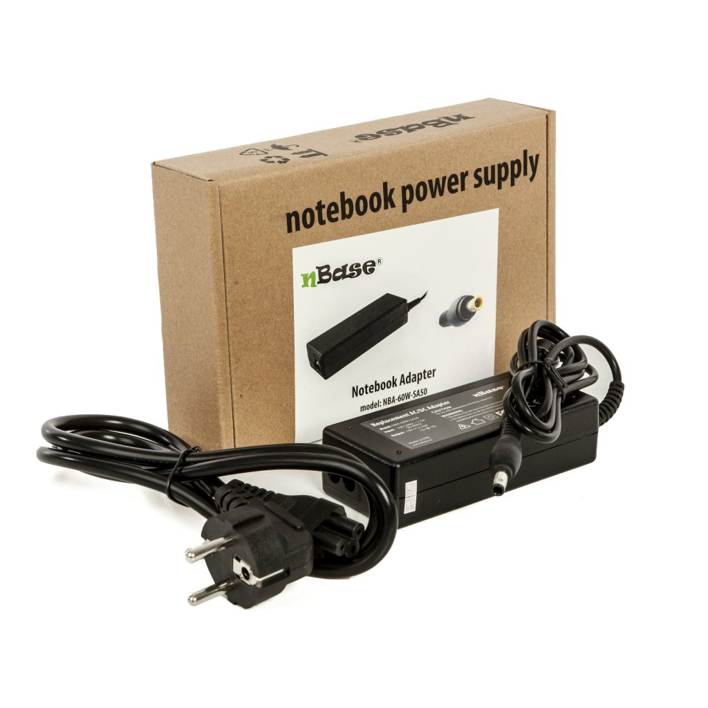 nBase Samsung Laptop töltő+kábel 19V 3.16A 60W (NBA-60W-SA50) nBase Samsung Laptop töltő+kábel 19V 3.16A 60W (NBA-60W-SA50)