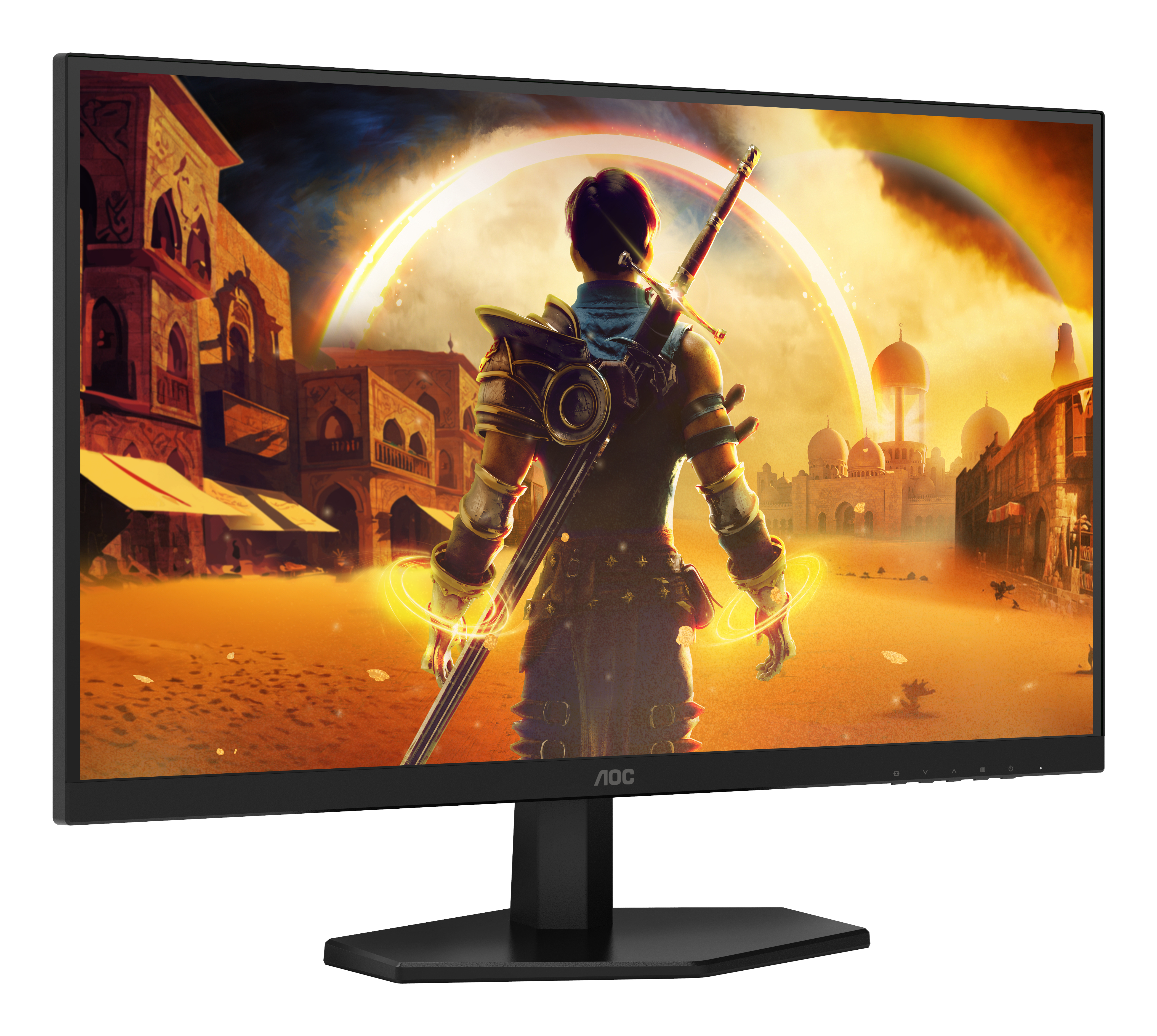 AOC 27" Q27G42XE Monitor - 2560x1440, QHD, LED, IPS, 180Hz, 0,5ms, Hangszóró, G-Sync, Gamer, Fekete