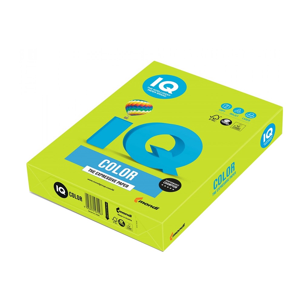 Mondi Másolópapír, színes, A3, 80g.  LG46 500ív/csomag, intenzív lime zöld