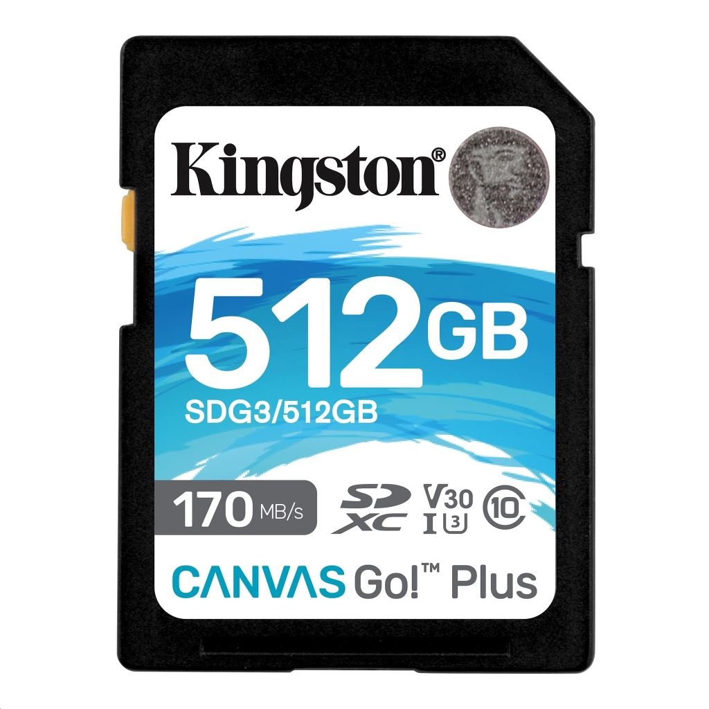 512GB SDXC Kingston Canvas Go! Plus UHS-I U3 V30 (SDG3/512GB) 512GB SDXC Kingston Canvas Go! Plus UHS-I U3 V30 (SDG3/512GB)
