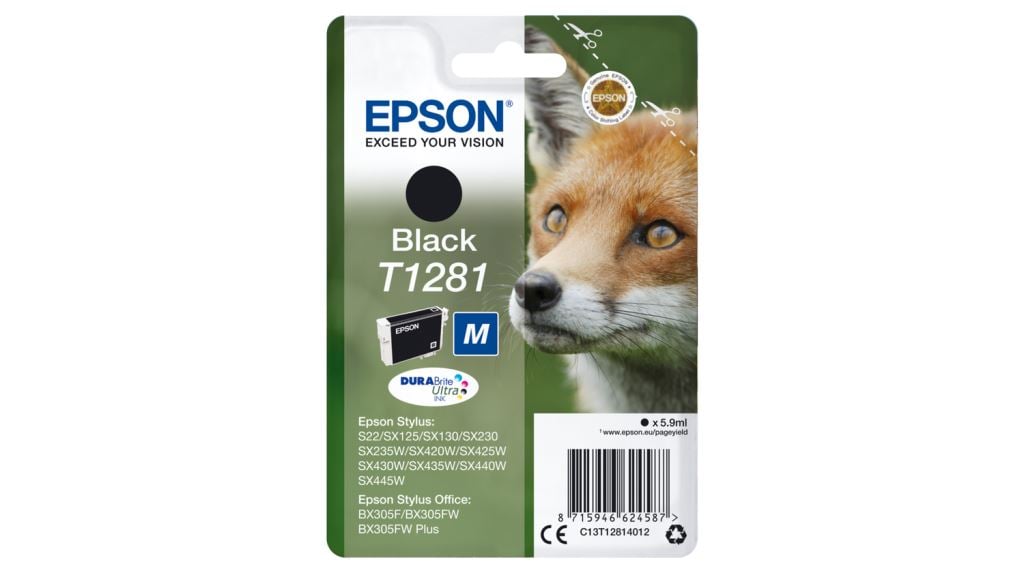 Epson T1281 DURABrite Ultra tintapatron fekete (C13T12814012) Epson T1281 DURABrite Ultra tintapatron fekete (C13T12814012)