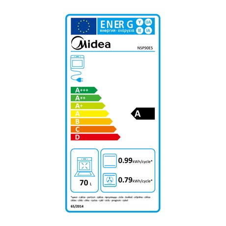 Midea N5P90E5  Beépíthető elektromos sütő