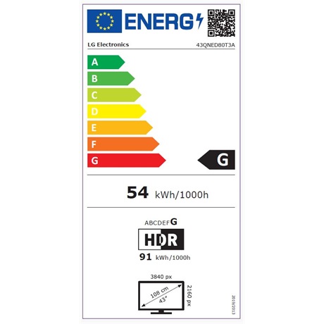 Lg 43QNED80T3A UHD QNED SMART Televízió