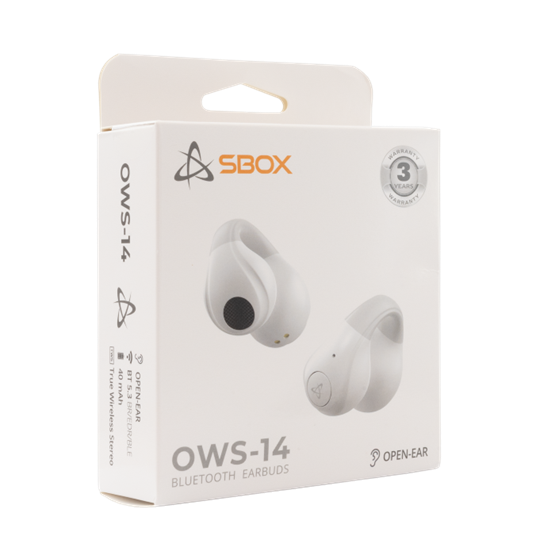 SBOX EB-OWS14-W bluetooth v5.3 on-ear fülhallgató mikrofonnal  BR+EDR+BLE Fehér SBOX EB-OWS14-W bluetooth v5.3 on-ear fülhallgató mikrofonnal  BR+EDR+BLE Fehér