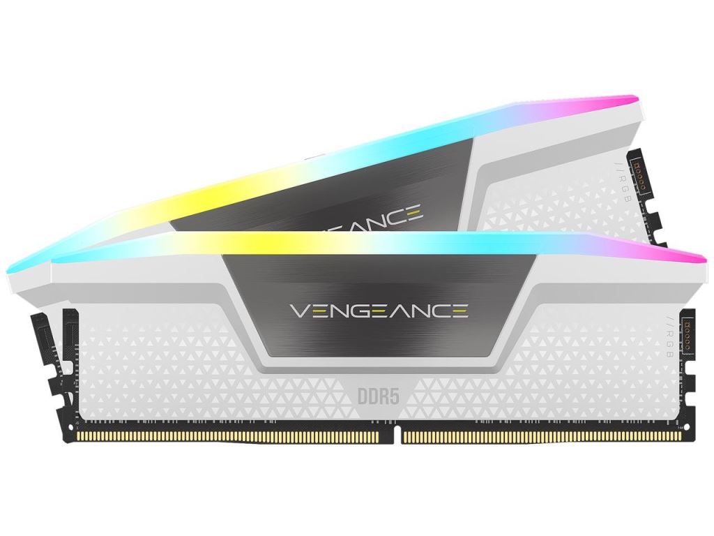 Corsair 32GB DDR5 6000MHz Kit(2x16GB) Vengeance RGB White RAM Corsair 32GB DDR5 6000MHz Kit(2x16GB) Vengeance RGB White RAM