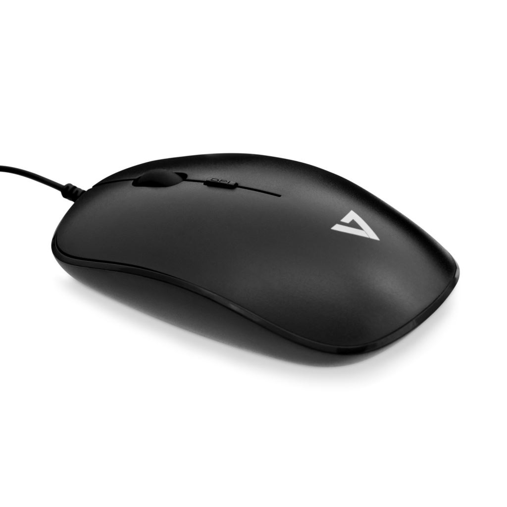 V7 MU200-1E optikai egér fekete USB