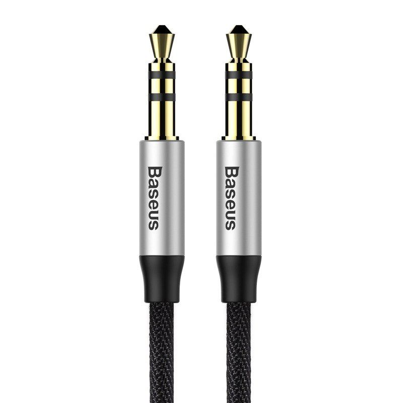 Baseus Yiven AUX mini jack audiokábel ,3,5mm, 1 m, fekete-ezüst (CAM30-BS1) Baseus Yiven AUX mini jack audiokábel ,3,5mm, 1 m, fekete-ezüst (CAM30-BS1)