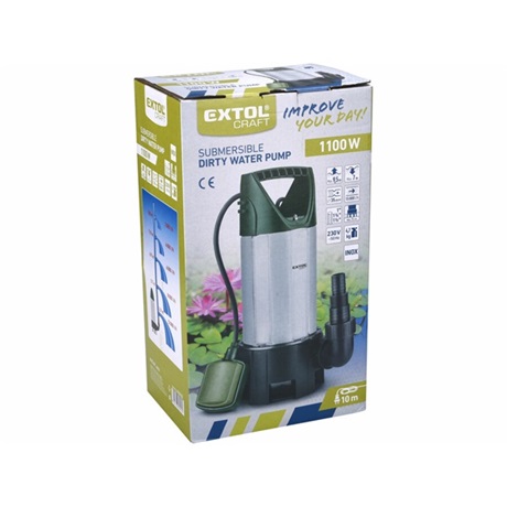 Extol Craft 414162 SZENNYVÍZ BÚVÁRSZIVATTYÚ, 1100W, ROZSDAMENTES HÁZ