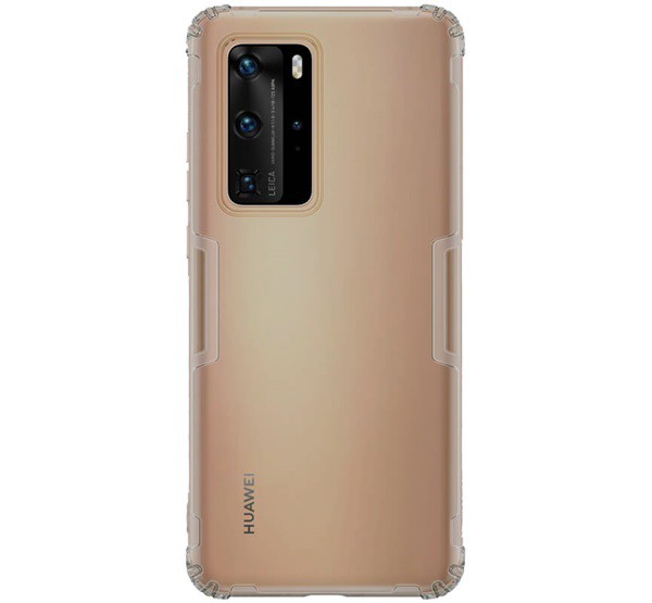 NILLKIN NATURE szilikon telefonvédő (közepesen ütésálló, légpárnás sarok, 0.6 mm, ultravékony) SZÜRKE [Huawei P40 Pro 5G]