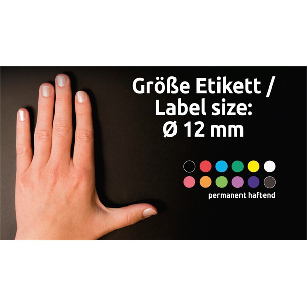 Avery 3142 12mm 270db-os kék jelölőpont Avery 3142 12mm 270db-os kék jelölőpont