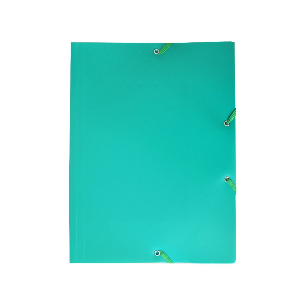 Bluering Gumis mappa A4, műanyag  zöld (JJ40941A4-1)