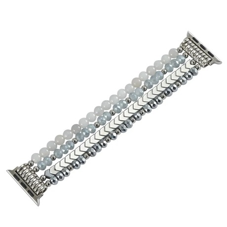 Mybandz 56702 APPLE WATCH GYÖNGYÖS FÉM ÓRASZÍJ-EZÜST /40/41 ÉS 42 MM