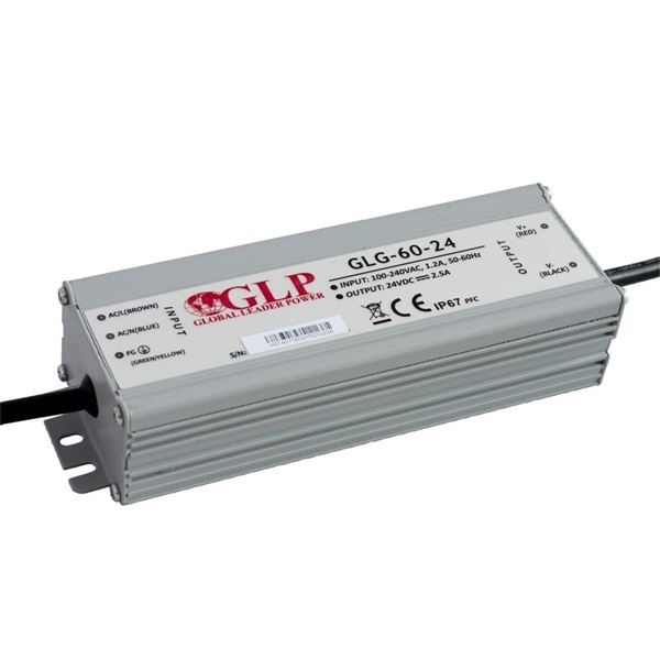 GLP GLG-60-24 24V/2.5A 60W IP67 PFC szűrős LED tápegység GLP GLG-60-24 24V/2.5A 60W IP67 PFC szűrős LED tápegység