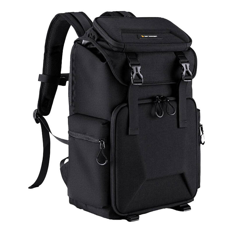 K&F Concept 13.098V2 professzionális kamera hátizsák, laptop zsebbel, fekete (15.6")