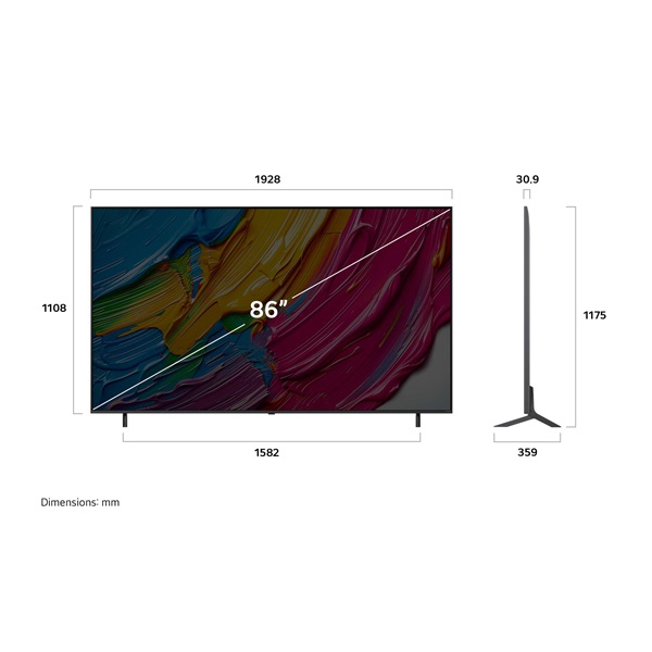 Lg 86QNED80A3A UHD QNED SMART Televízió