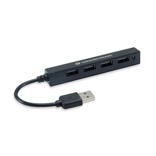 Conceptronic  HUBBIES05B  4 port USB2.0 Hub  Fekete 