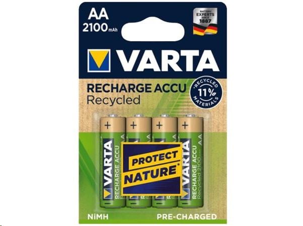 Varta Recycled AA 2100 mAh ceruza akku (4db/csomag) (56816101404) Varta Recycled AA 2100 mAh ceruza akku (4db/csomag) (56816101404)
