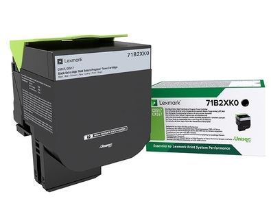 Lexmark CS/CX 517 különlegesen nagy kapacitású festékkazetta fekete (71B2XK0) Lexmark CS/CX 517 különlegesen nagy kapacitású festékkazetta fekete (71B2XK0)
