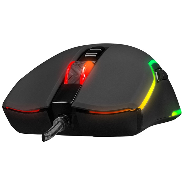 Everest   SM-G14 DUSK 7200 DPI  7gomb optikai RGB LED Gamer Egér Fekete 