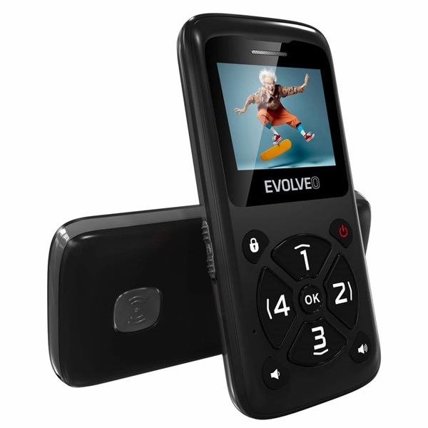 Evolveo EasyPhone ID 1,77" Mobiltelefon Fekete Evolveo EasyPhone ID 1,77" Mobiltelefon Fekete