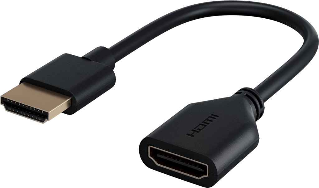 Goobay HDMI apa - HDMI anya adapter fekete (64824) Goobay HDMI apa - HDMI anya adapter fekete (64824)