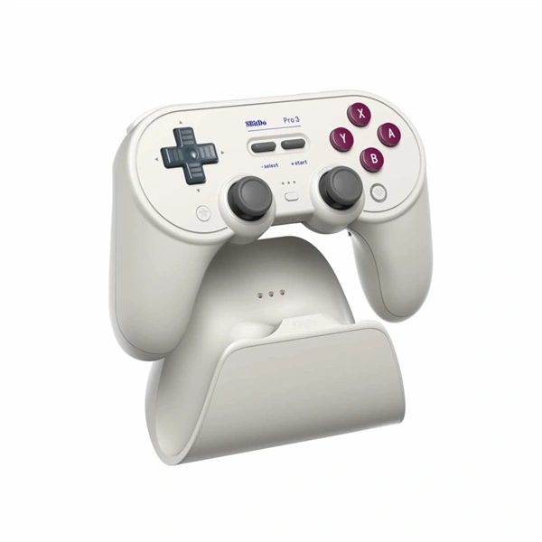8BitDo Pro 3 Nintendo Switch Switch 2 PC SteamOS Mobil TMR Joystick G Classic vezeték nélküli kontroller Fehér