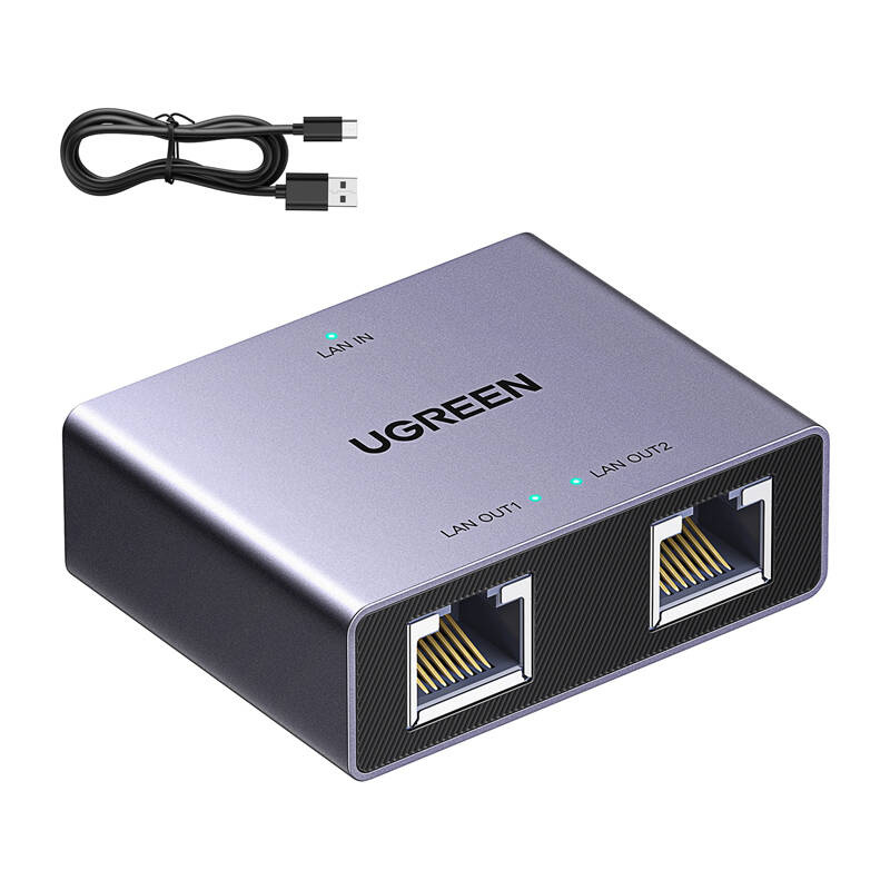 UGREEN NW301 Ethernet elosztó adapter (1x2)
