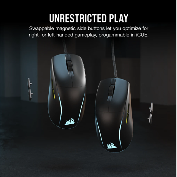 CORSAIR Vezetékes Egér Gaming, M75 RGB, Ultra-könnyű, RGB Világítás, 26000dpi, fekete CORSAIR Vezetékes Egér Gaming, M75 RGB, Ultra-könnyű, RGB Világítás, 26000dpi, fekete