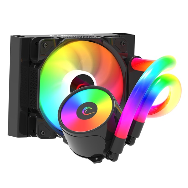 Rampage   ICEBLADE C4  23dB max. 12cm  A-RGB LED fekete CPU Water Cooler