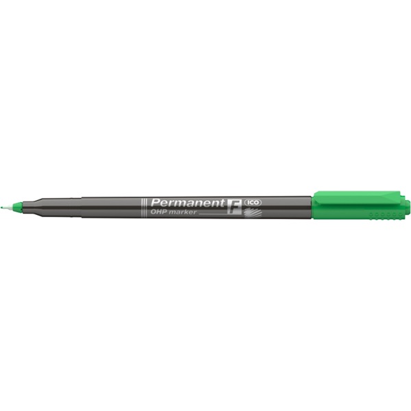 ICO OHP F 0,5mm zöld permanent marker