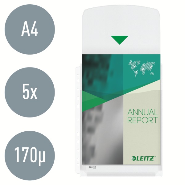 Leitz Jumbo A4 lefűzhető füllel 5db/cs genotherm