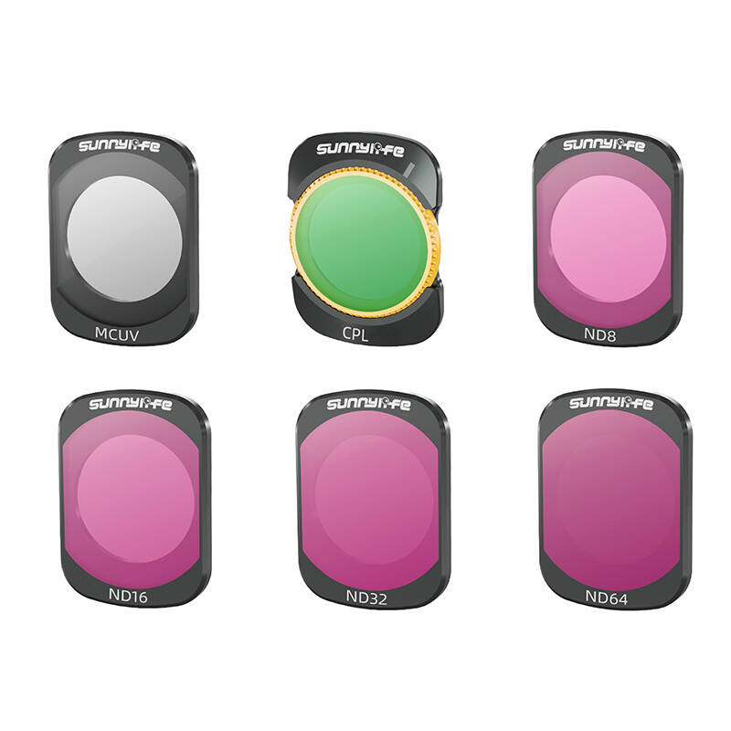  Sunnylife do DJI Osmo Pocket 3  MCUV, CPL, ND8, ND16, ND32, ND64 Szűrő szett