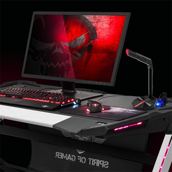 Spirit of Gamer EKO talpas asztali USB mikrofon fekete-piros