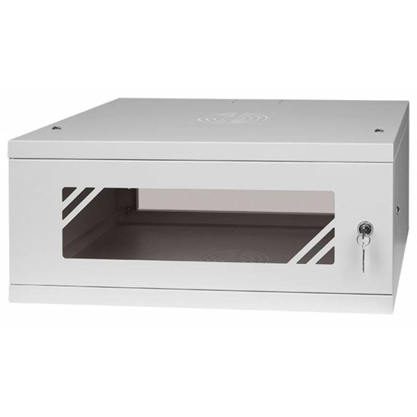 Stalflex 4U fali rack szekrény 19" 450mm szürke (RC19-4U-450GG)