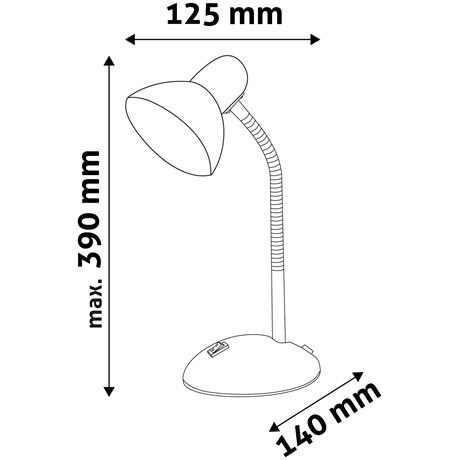 Avide ABDLS-Y Asztali Lámpa Sárga