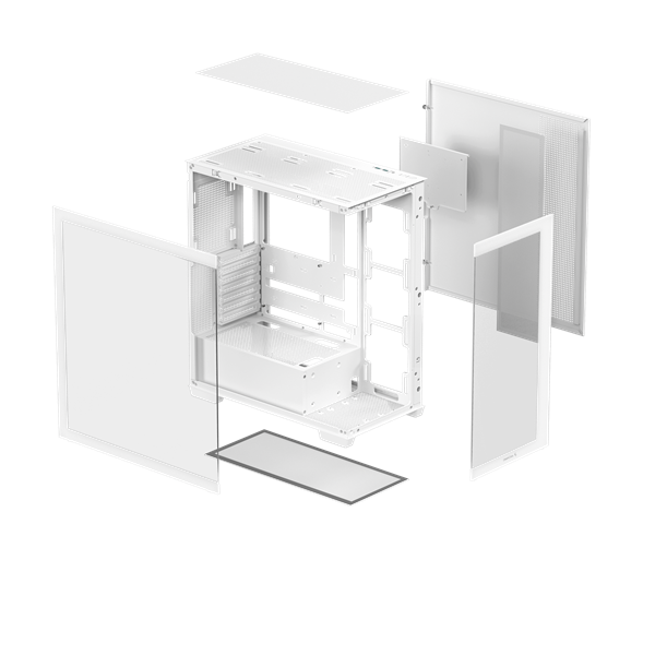 DeepCool CG580 WH fehér ablakos Számítógépház DeepCool CG580 WH fehér ablakos Számítógépház
