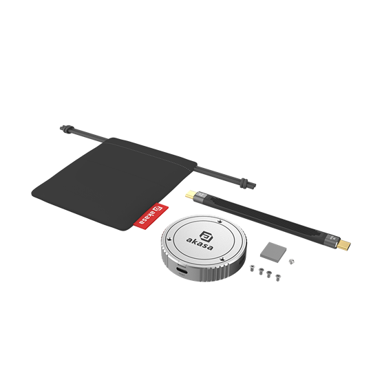 Akasa   AK-ENU3M2-08 m.2  NVMe SSD > USB-C Mágneses külső ház