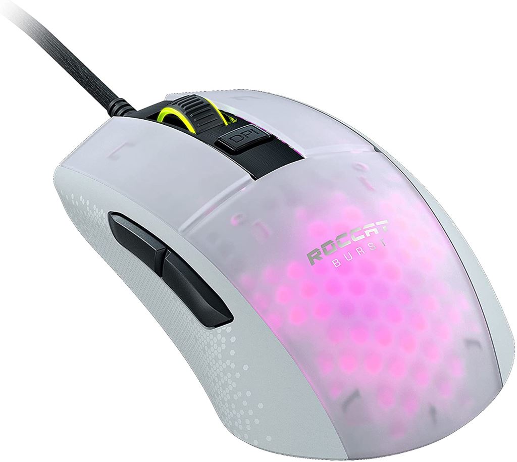 Roccat ROC-11-746 Burst Pro optikai egér fehér  