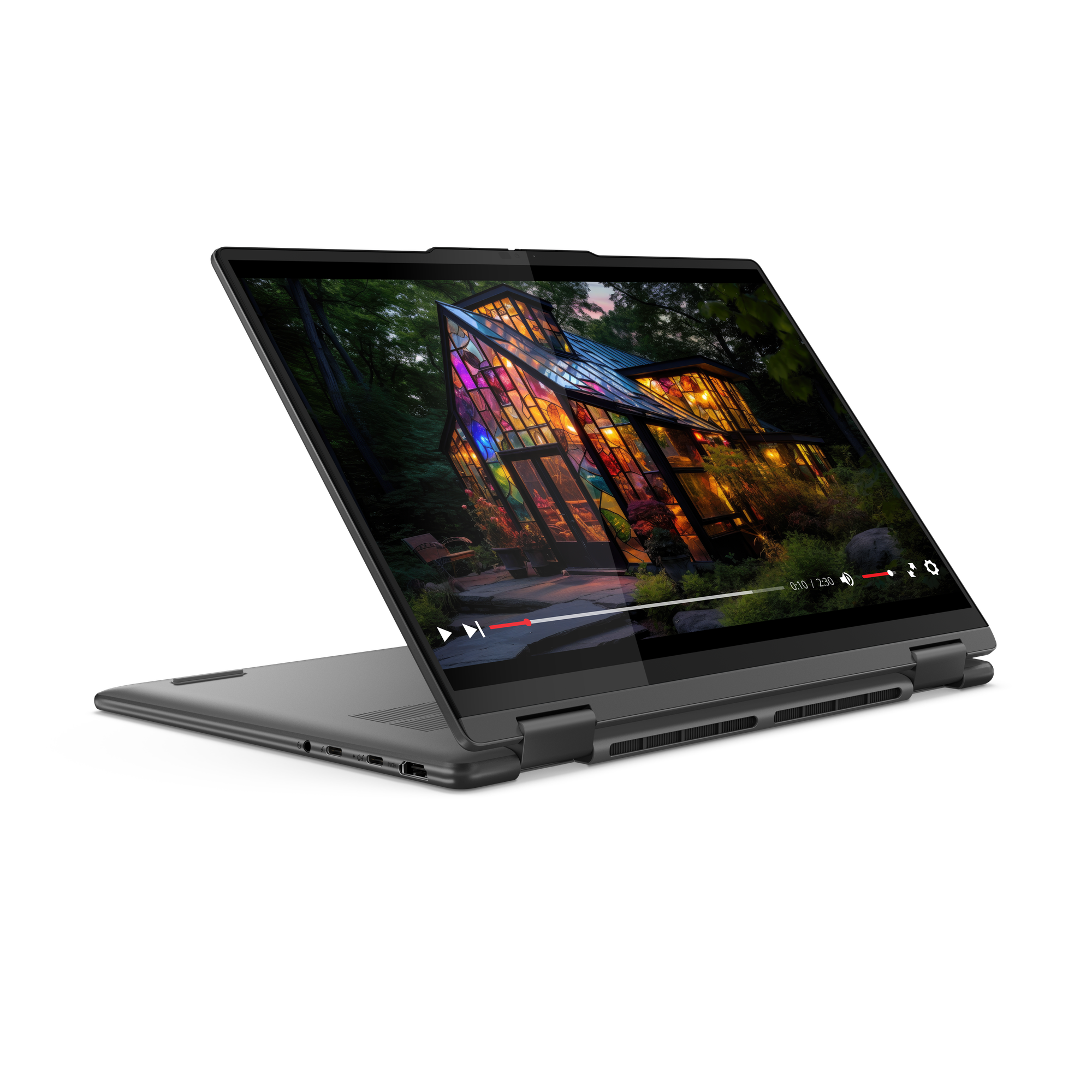 Lenovo Yoga 7 2-in-1 Laptop - 14" WUXGA, Intel Core Ultra 5 125H, 16GB DDR5 RAM, 512GB SSD, Magyar billentyűzet, Windows 11 Home, Szürke