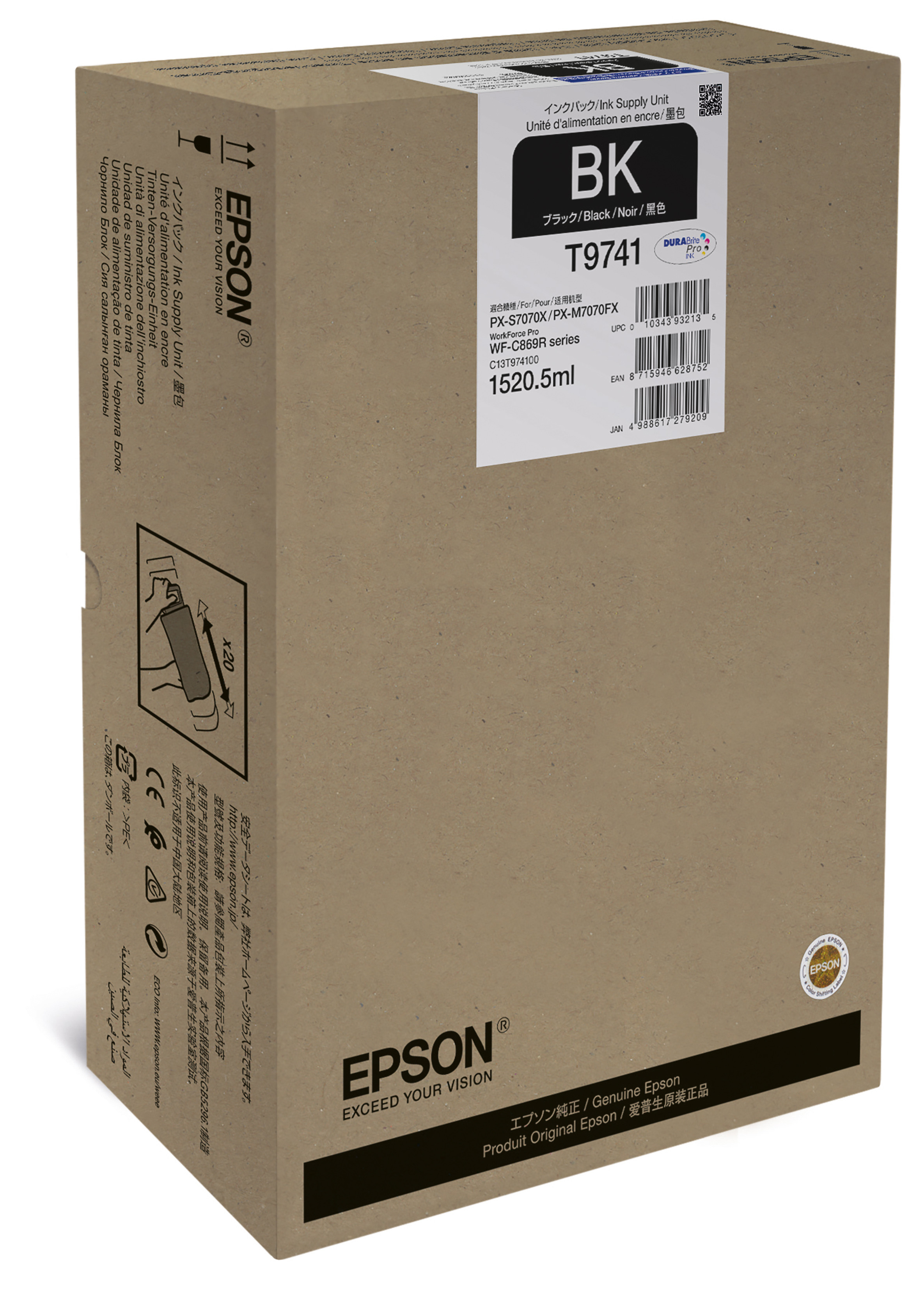 Epson T9741 Patron Fekete 86K Eredeti Epson T9741 Patron Fekete 86K Eredeti