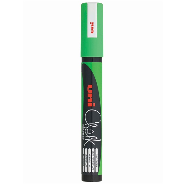 Uni Chalk PWE-5M fluor zöld folyékony kréta Uni Chalk PWE-5M fluor zöld folyékony kréta