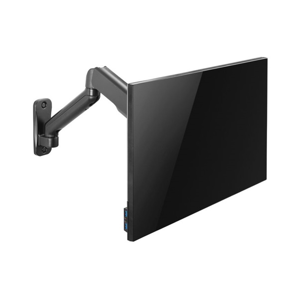Equip 650137  17"-32" 1 monitor dönthető  forgatható  állítható magasság  Max.: 9kg  Monitor Fali konzol   fekete 